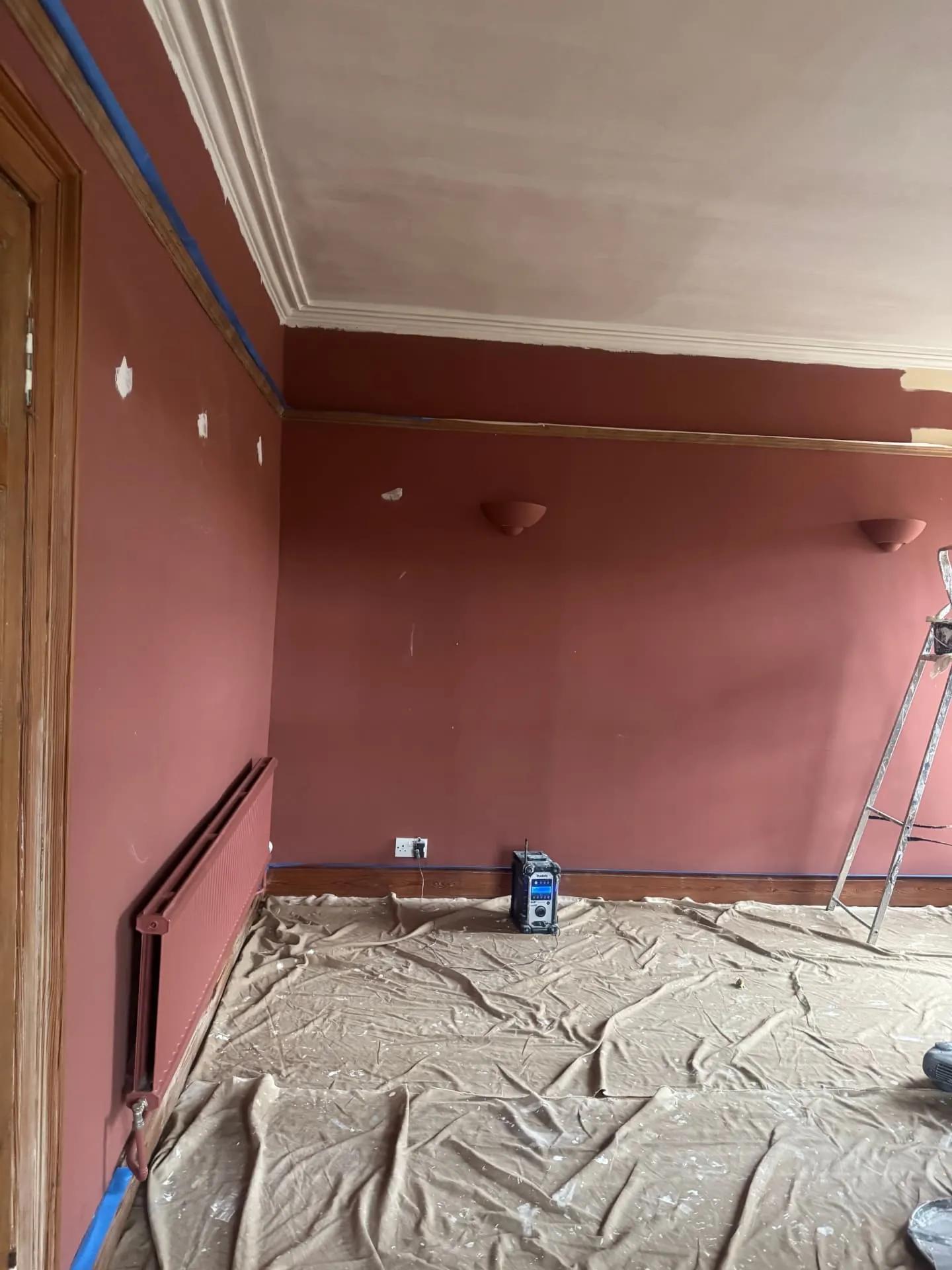 Interior decorating finished by W J Crighton for a customer near Dalkeith, Midlothian